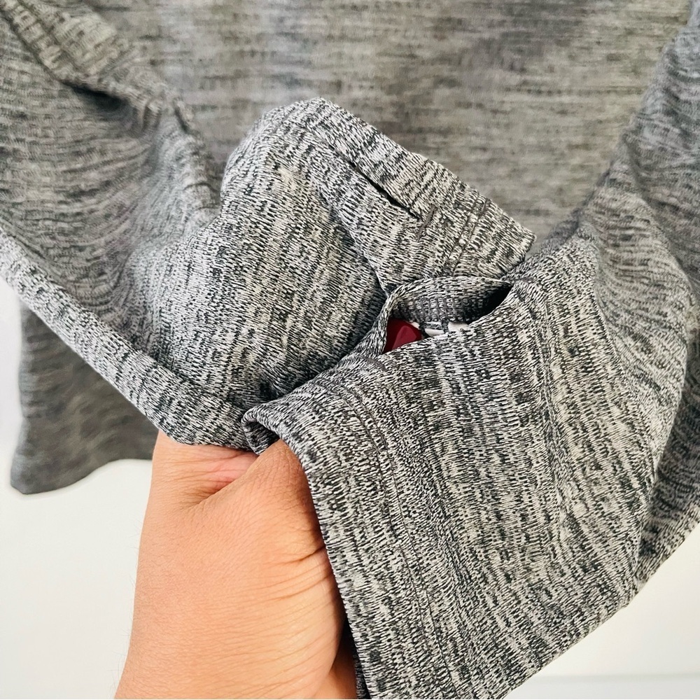 Nike Heathered Gray Quarter-Zip Pullover - Picture 5 of 5